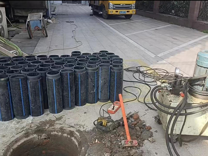 下城PE置换管厂家 DN315置换管 非开挖管短管置换